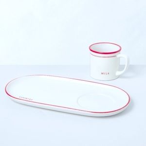 Milk & Cookies Mug & Plate for Santa